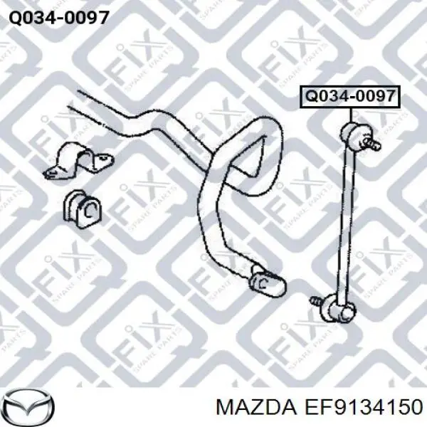 EF9134150 Mazda soporte de barra estabilizadora delantera