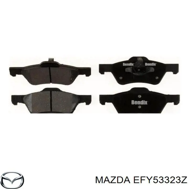EFY5-33-23Z Mazda pastillas de freno delanteras