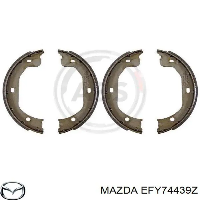 EFY74439Z Mazda zapatas de freno de mano