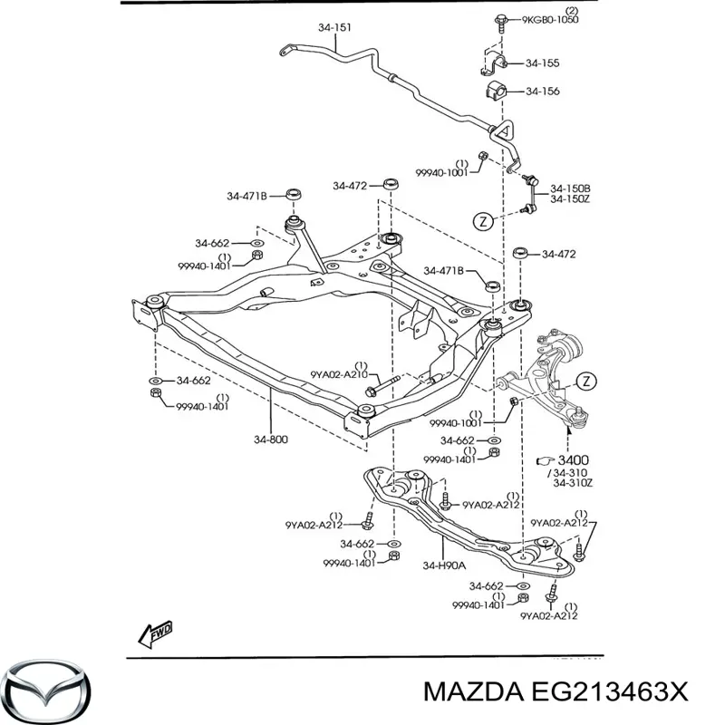 EG213463X Mazda 