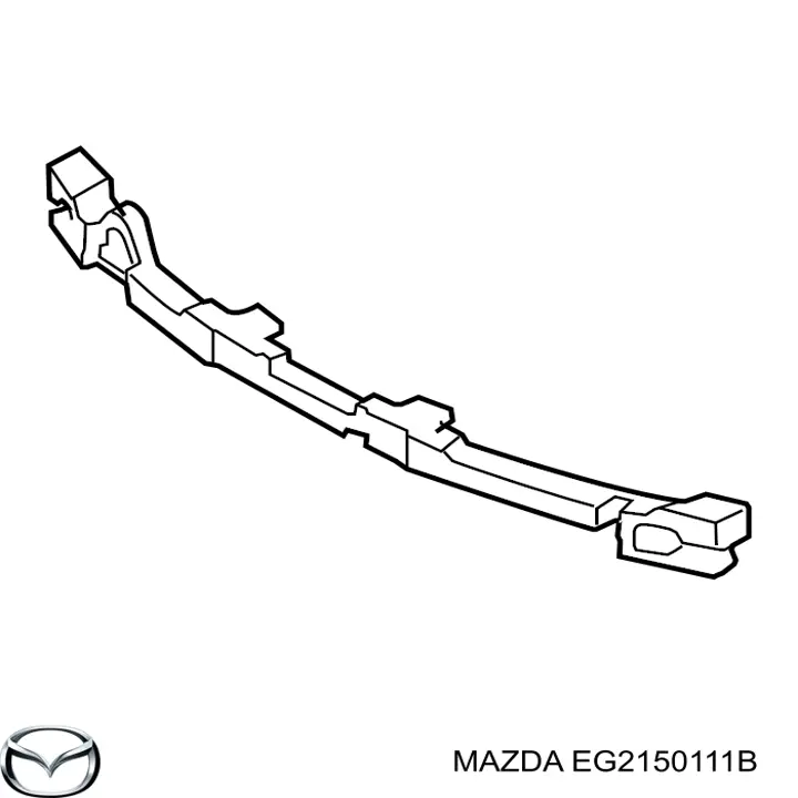 Absorbente paragolpes delantero para Mazda CX-7 