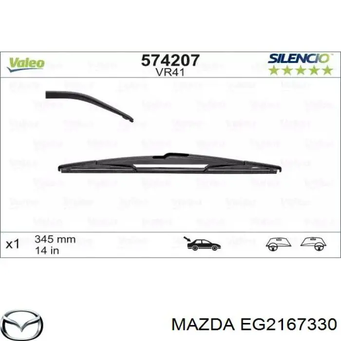 Limpiaparabrisas Mazda CX-7 Sport 