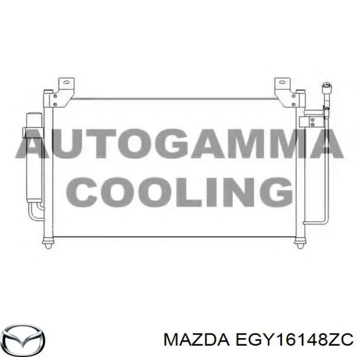 EGY16148ZC Mazda condensador aire acondicionado