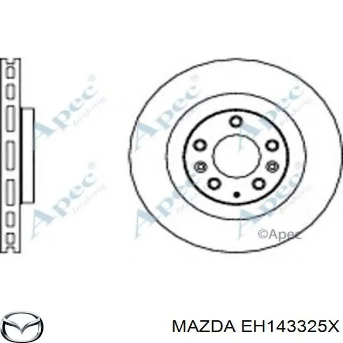 EH143325X Mazda disco de freno delantero