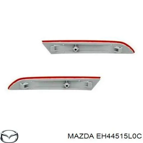 Deflector parachoques trasero derecho para Mazda CX-7 (ER)