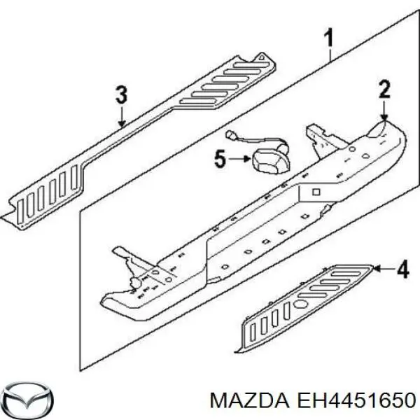 Luz antiniebla trasera derecha Mazda EH4451650 precio, desde 121,97 EUR