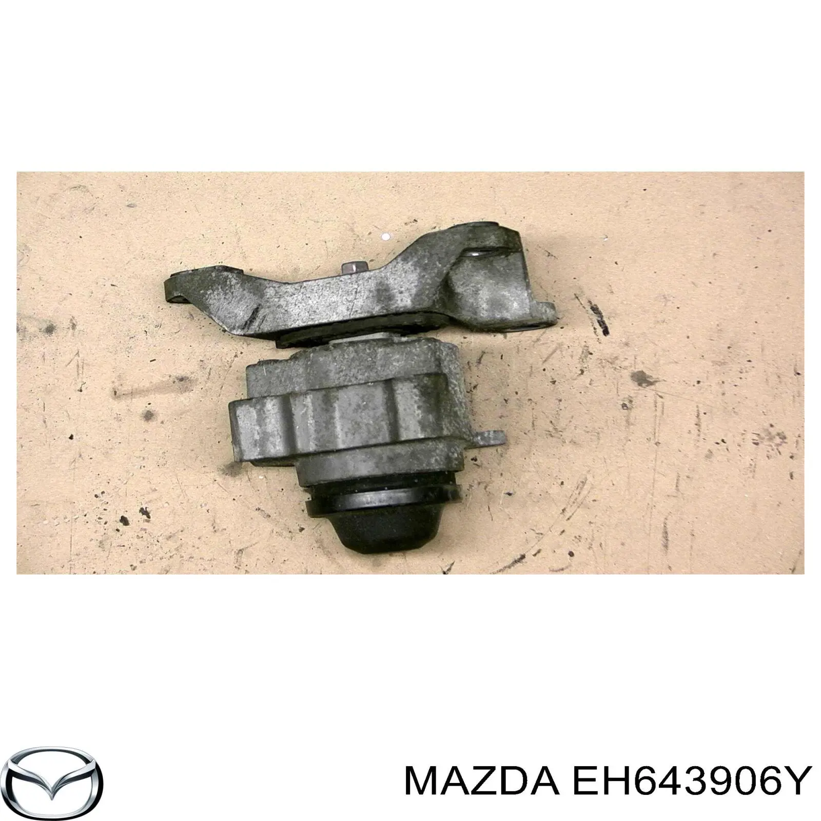 EH643906Y Mazda soporte de motor derecho