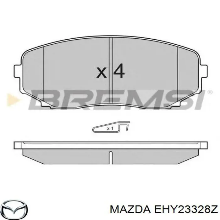 Pastillas freno delanteras Mazda EHY23328Z precio, desde 24,53 EUR