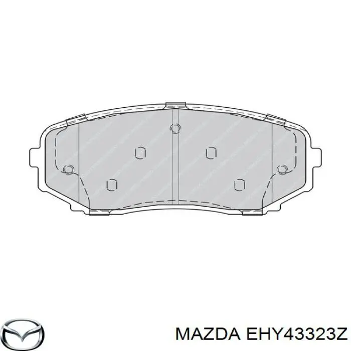 EHY43323Z Mazda pastillas de freno delanteras