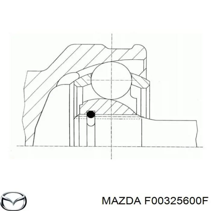 F00325600F Mazda junta homocinética exterior delantera