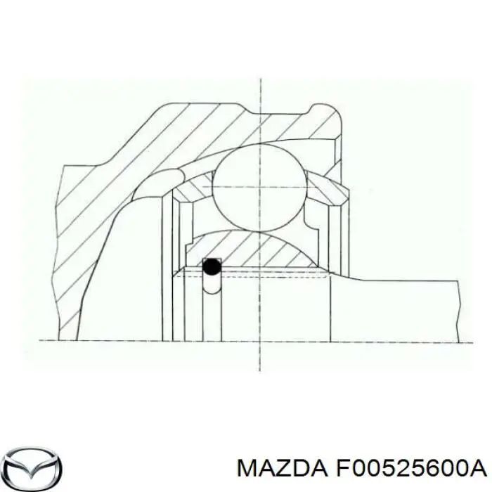 F005-25-600A Mazda junta homocinética exterior delantera