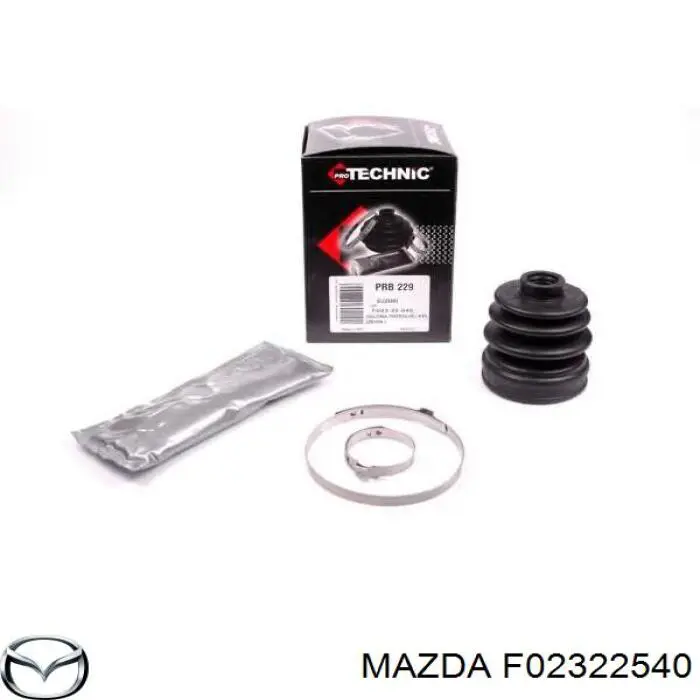 F02322540 Mazda fuelle, árbol de transmisión delantero interior