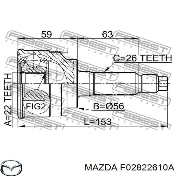 F02822610A Mazda