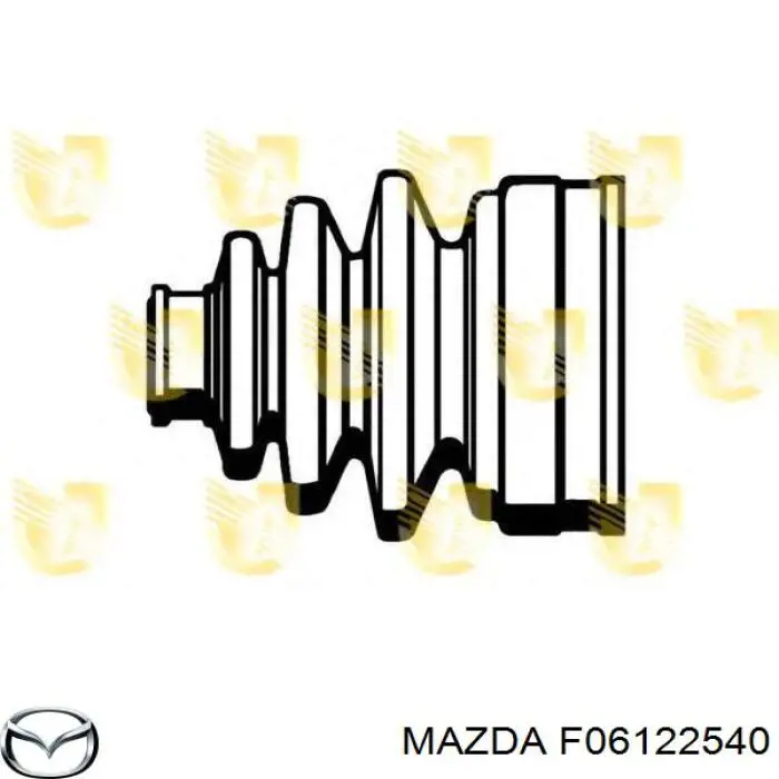 F06122540 Mazda fuelle, árbol de transmisión delantero interior