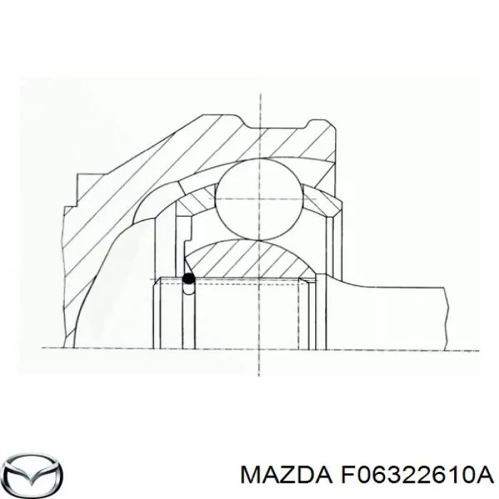 F06322610A Mazda junta homocinética exterior delantera