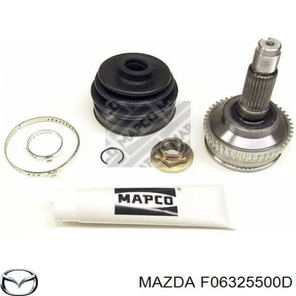 FA092550XF Mazda árbol de transmisión delantero derecho