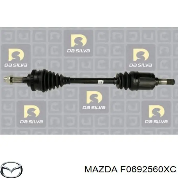 F0692560XRMD Mazda árbol de transmisión delantero izquierdo