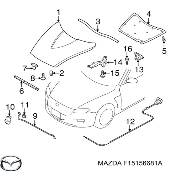Insonorizante de motor Mazda RX-8 coupé (SE) (2003 - 2012) precio, desde 162,87 EUR