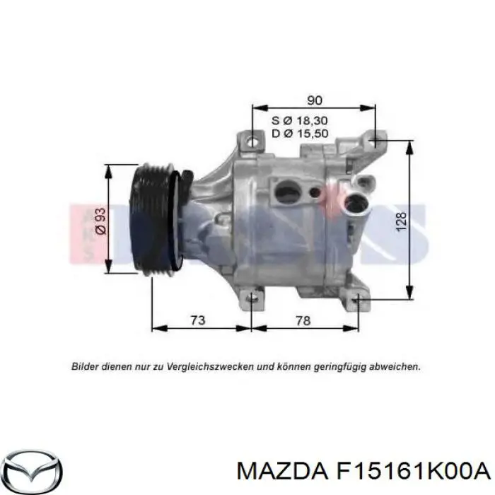 Compresor de aire acondicionado coche para Mazda RX-8 (SE)