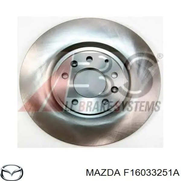 F16033251A Mazda disco de freno delantero