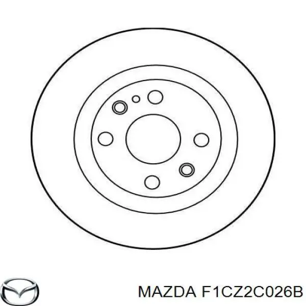 Disco de freno trasero Mazda 323 BG