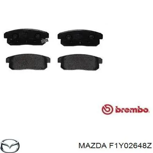 F1Y02648Z Mazda pastillas de freno traseras