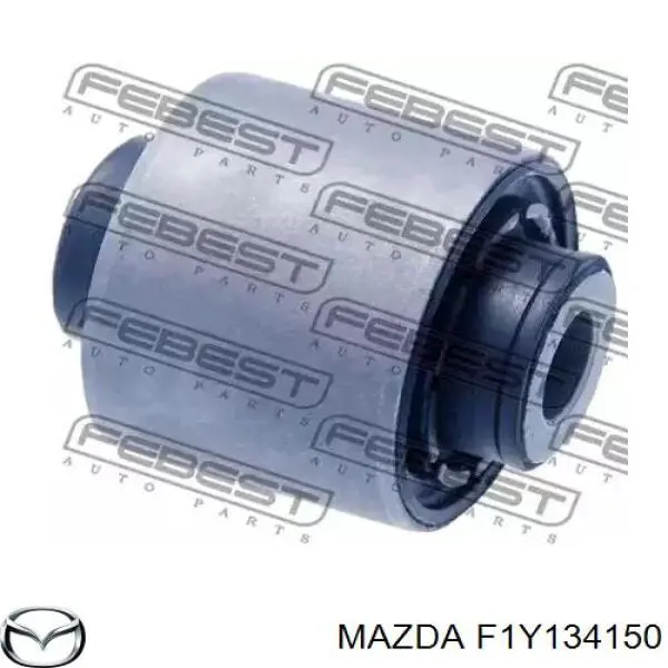 F1Y134150 Mazda barra estabilizadora delantera derecha