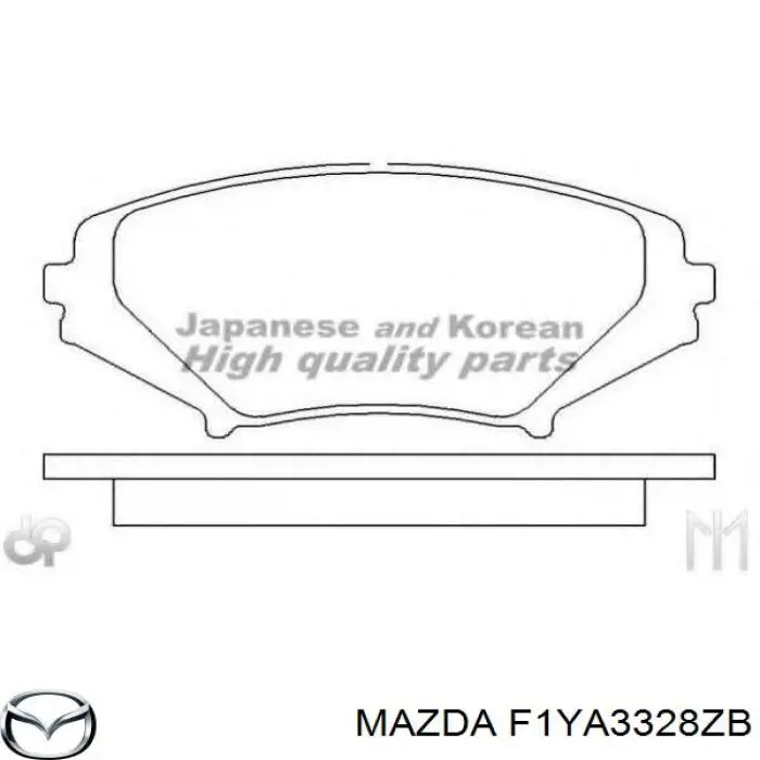 F1YA3328ZB Mazda pastillas de freno delanteras