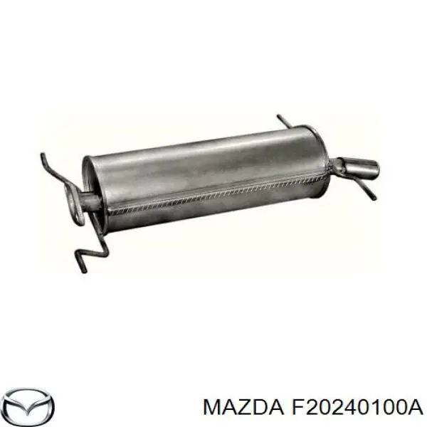 FEC140100D9A Mazda silenciador posterior