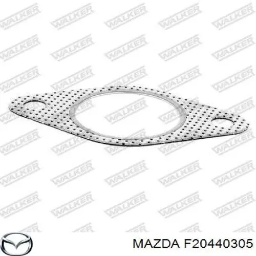F20440305 Mazda junta, tubo de escape silenciador