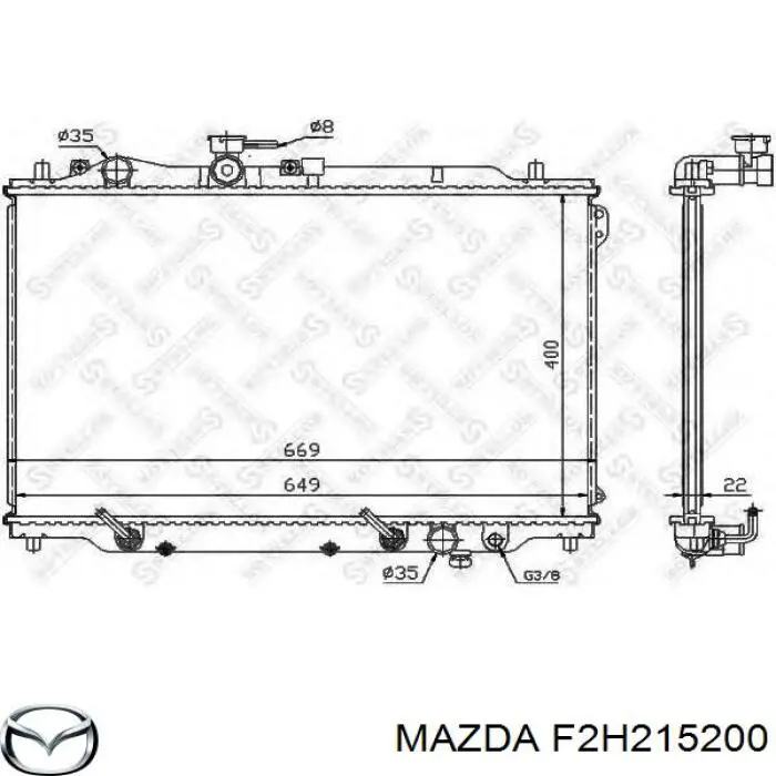 F2H2-15-200 Mazda radiador