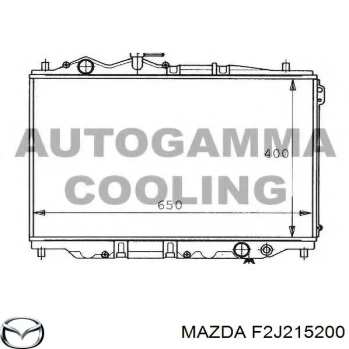 Radiador de água Mazda 626 3 