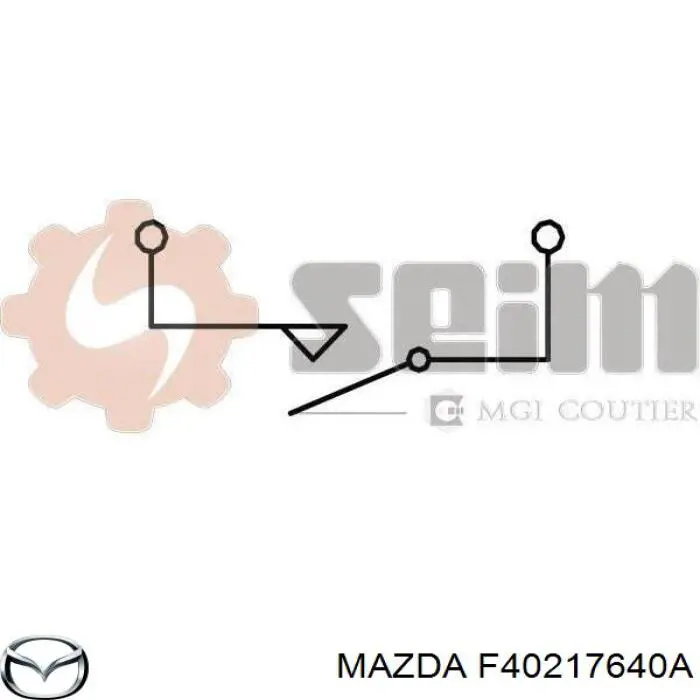 F40217640A Mazda sensor de marcha atrás