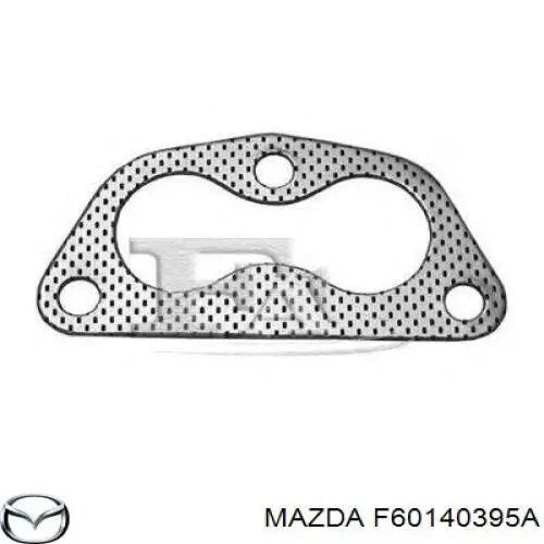 F60140395A Mazda junta, tubo de escape silenciador