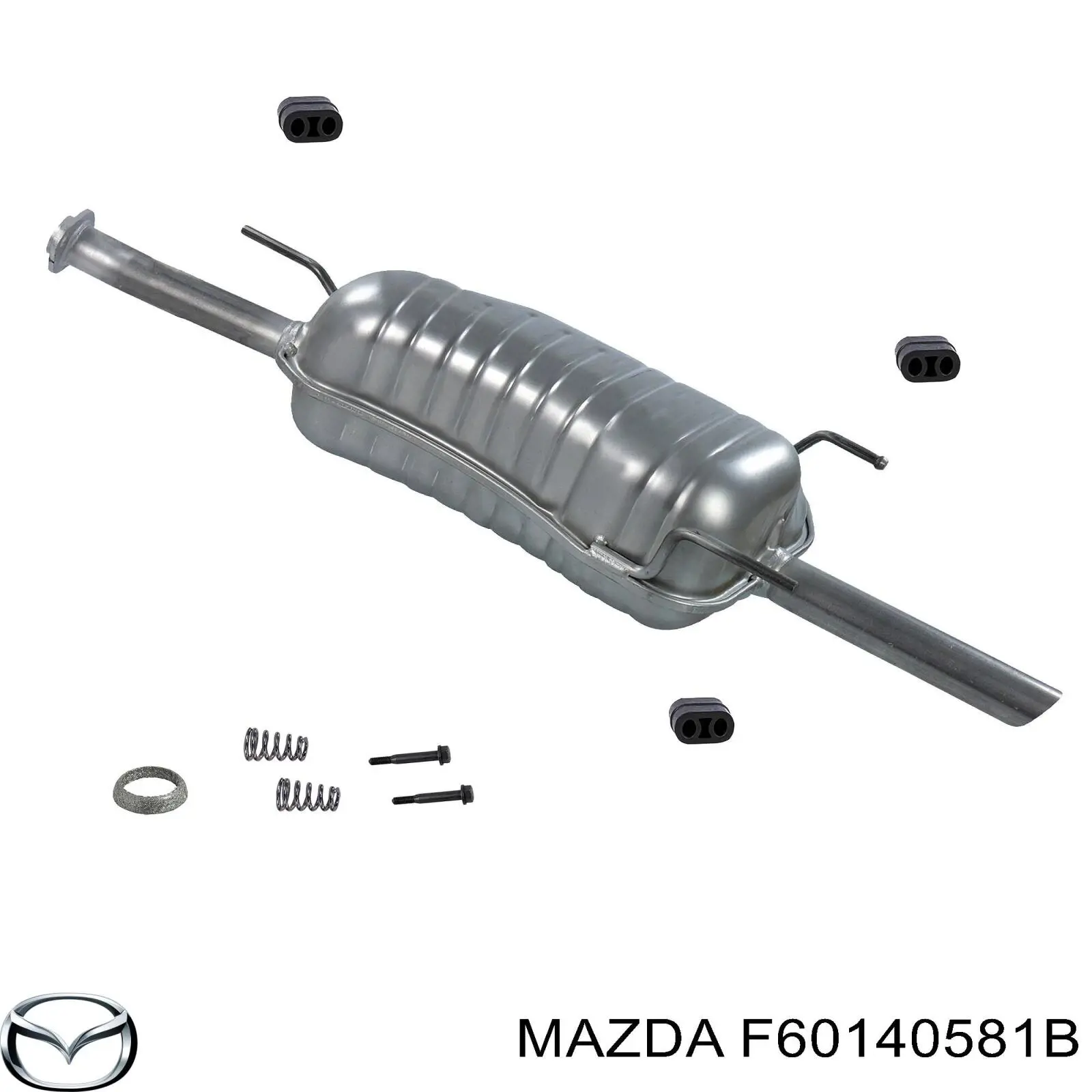 F60140581B Mazda junta, tubo de escape