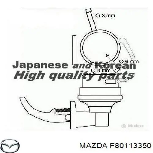 F80113350 Mazda bomba de combustible mecánica