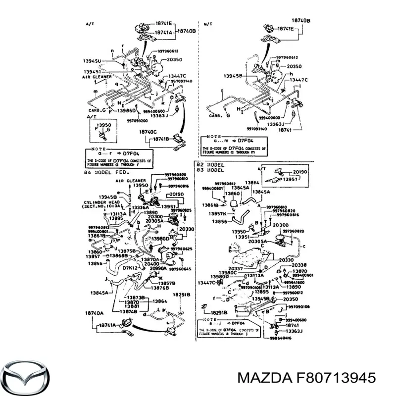 Comprar F80713945 Mazda 