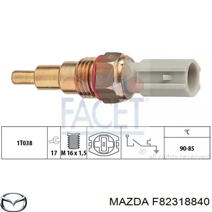 Sensor de temperatura  Mazda F82318840 precio, desde 17,02 USD