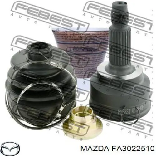 FA3022510 Mazda árbol de transmisión delantero derecho