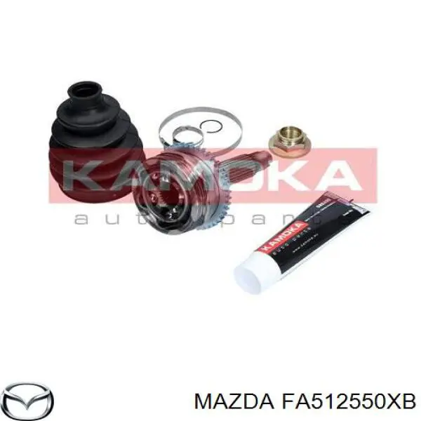 FA512550XB Mazda árbol de transmisión delantero derecho