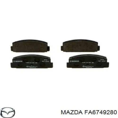 FA6749280 Mazda pastillas de freno traseras