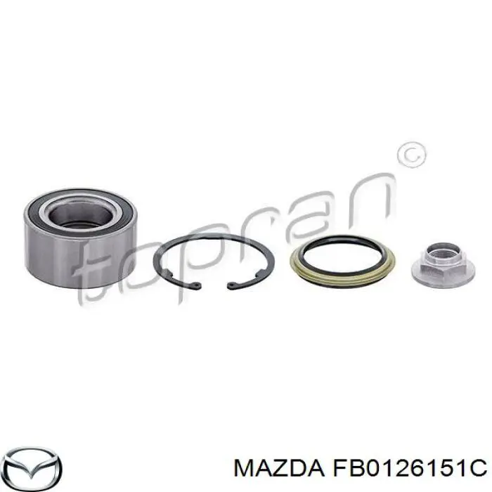 FB0126151C Mazda cojinete de rueda delantero