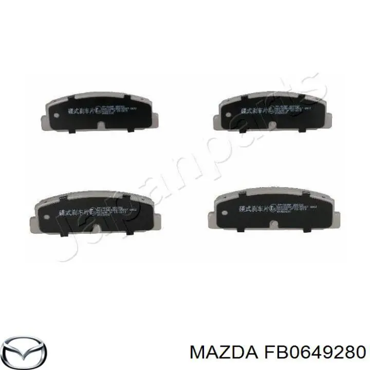 FB0649280 Mazda pastillas de freno traseras