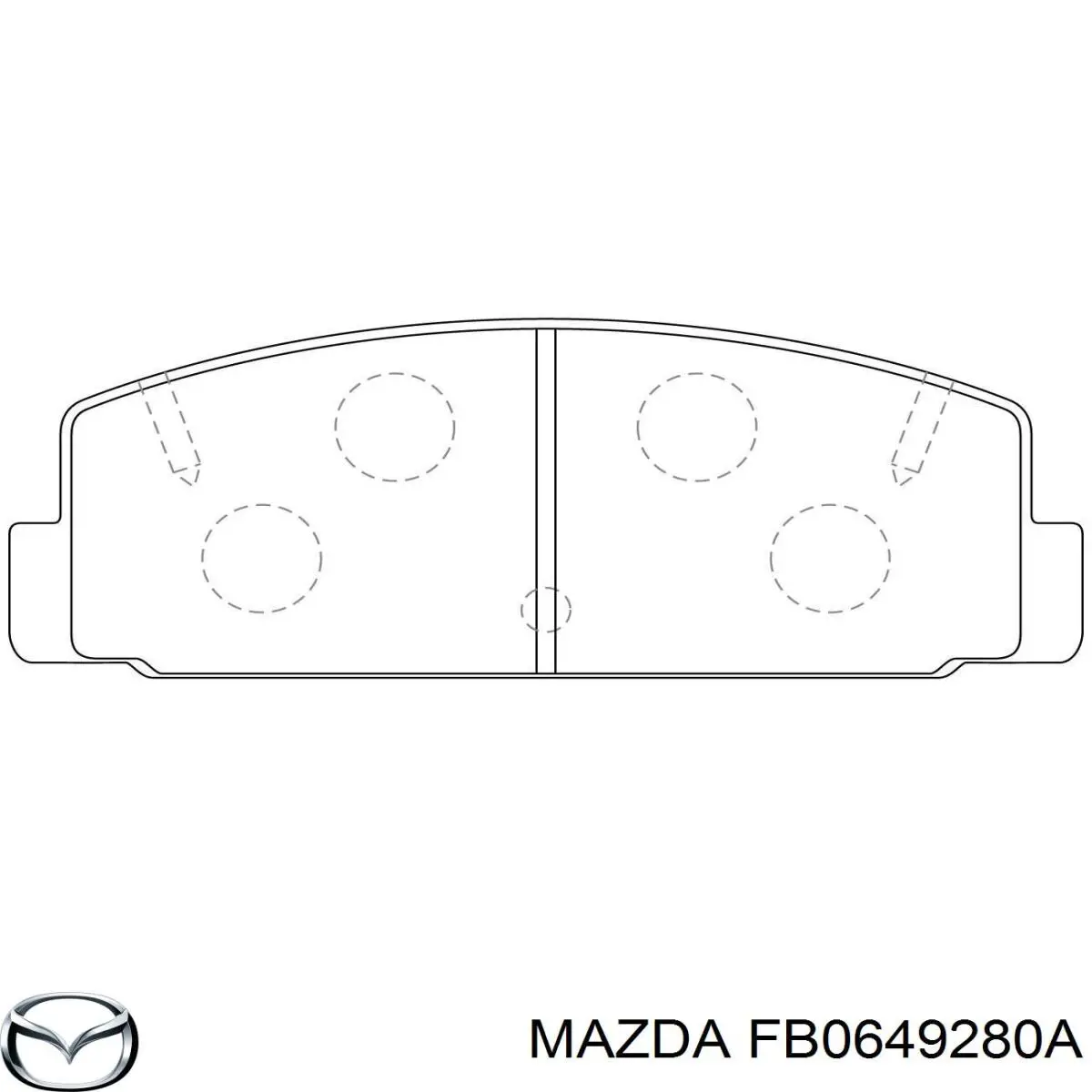 FB06-49-280A Mazda pastillas de freno traseras