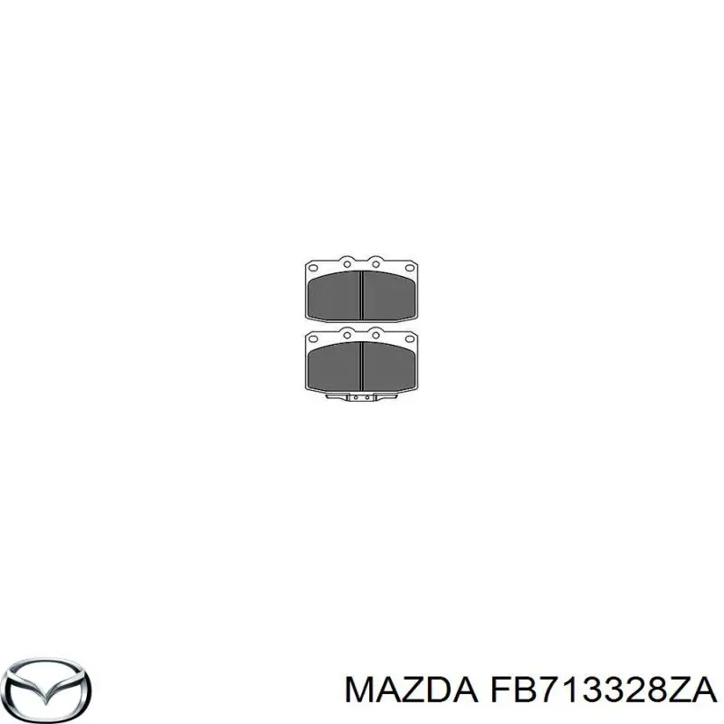 FB713328ZA Mazda pastillas de freno delanteras