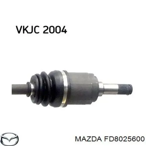 FD8025600 Mazda árbol de transmisión delantero izquierdo