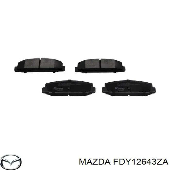 FDY12643ZA Mazda pastillas de freno traseras