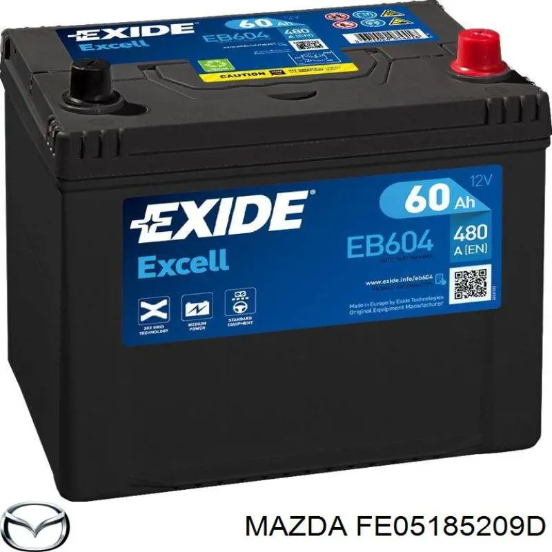 Batería de arranque Mazda FE05185209D precio, desde 79,28 EUR