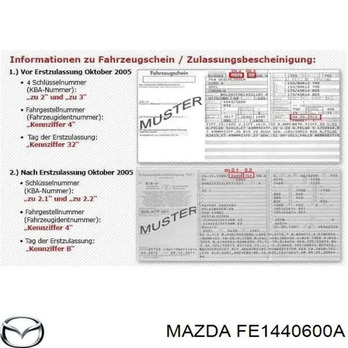 FE1440600A Mazda silenciador posterior