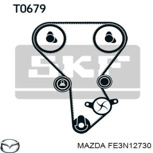 Rodillo intermedio de correa dentada Mazda 626 3 GD